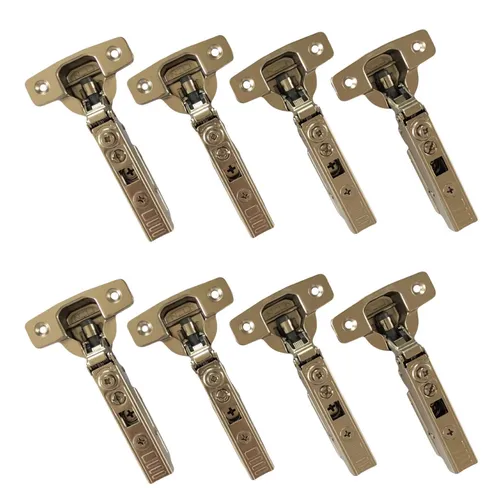 NELI Möbelbeschlag Scharniere mit Softclose für METOD (IKEA) - Möbelgriffe mit Softclose-Funktion, 8-teiliges Set inklusive Befestigungsmaterial für eine leise und sanfte Türschließung.
