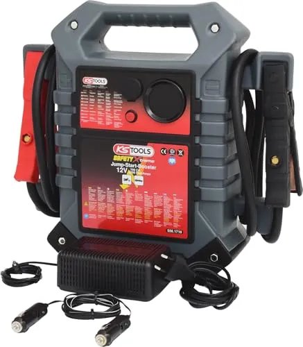 KS-Tools Starthilfegerät Batterie-Booster - 12V, 700A Spitzenstrom, 22000mAh Kapazität, ideal für PKW und Transporter mit integriertem Elektronikschutz