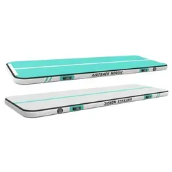 AIRTRACK NORDIC Home 3m Special Edition - Aufblasbare Gymnastikmatte mit Luftpumpe - Vielseitige, langlebige Gymnastikmatte für Indoor und Outdoor. Inklusive elektrischer Luftpumpe, ideal für Yoga, Fitness und mehr. Einfach transportierbar und individuell einstellbar.