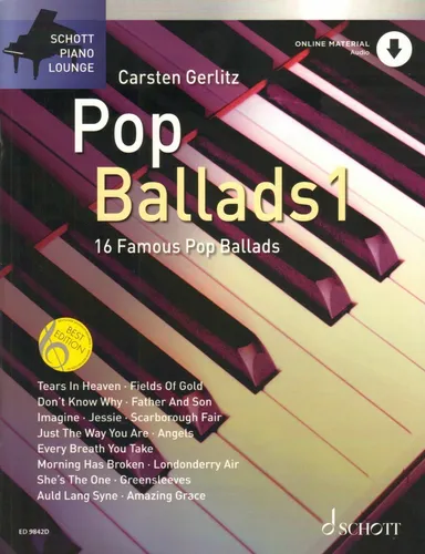 Schott Piano Lounge Pop Ballads 1 Noten für Klavier mit Download Code