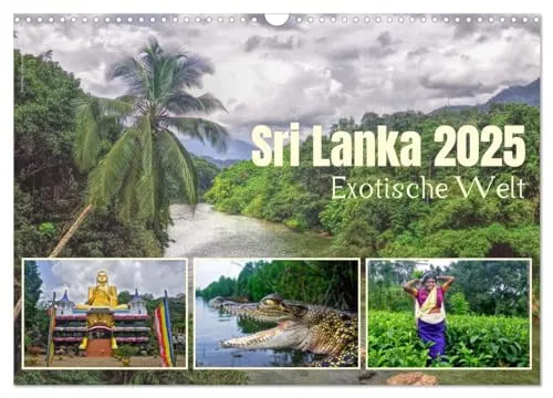 Sri Lanka 2025 – Exotische Welt (Wandkalender 2025 DIN A3 quer), CALVENDO Monatskalender