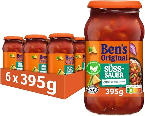 BEN’S ORIGINAL® Saucen Süß-Sauer Ohne Zuckerzusatz 6 x 395g