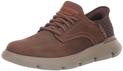 Skechers Herren Slip-ins Garza-Gervin Casual Slip-on Schuhe - Herren-Sneaker mit weiten Passform, exklusivem Fersenkissen und luftgekühlter Memory-Schaum Einlegesohle für optimalen Komfort.