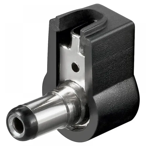 DC-Stecker / Winkelstecker / Bohrung 2,1x5,5 mm - Lötmontage