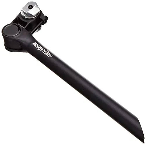 ERGOTEC Patentsattelstütze Alu Futura schwarz-sandgestrahlt 27,2 mm - Sattelstütze aus Aluminium, leicht und robust, ideal für Mountainbikes und Trekkingräder.
