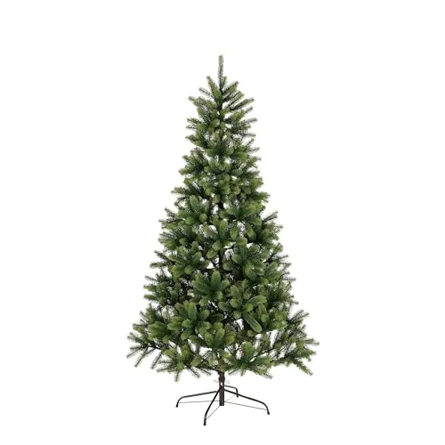 Black Box Trees Nagoya Künstlicher Weihnachtsbaum - H210 x Ø115 cm - Künstlicher Weihnachtsbaum mit 1448 naturgetreuen Zweigen aus PE für ein realistisches Aussehen. Einfache Montage dank Scharnierkonstruktion, ideal zum schnellen Schmücken!
