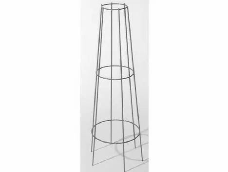 bellissa Aktions-Ranksäule 80cm verzinkt - Stabile Kegelform für Kletterpflanzen: Hochwertige verzinkte Ranksäule aus robustem Stahl, ideal für Garten und Balkon. Langlebig und wetterfest, unterstützt das Wachstum von Rosen und anderen Kletterpflanzen.