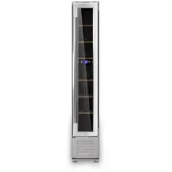 Les Petits Champs Weinkühlschrank 7 Flaschen, Schwarz, Metall - Eleganter Weinkühlschrank für bis zu 7 Flaschen mit präziser Temperaturregelung von 5°C bis 22°C. Ideal für die optimale Lagerung und Präsentation Ihrer Weine mit modernem Design und leiser Technologie.