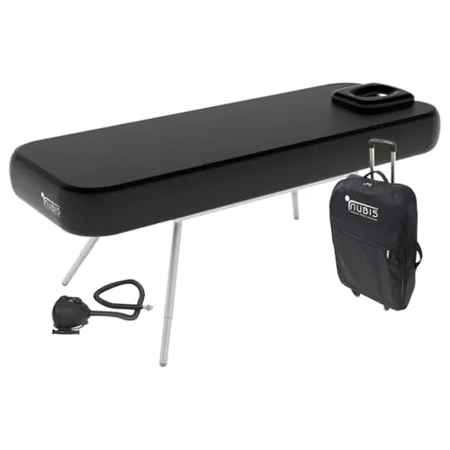 Sport-Tec NUBIS Aufblasbare Massageliege Pro 2.0 - Massageliegen, komfortable und portable Lösung mit integrierter Pumpe und praktischen Koffer für mobile Anwendungen.