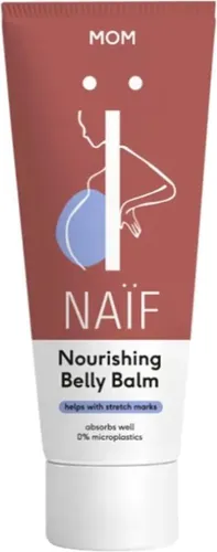 Naïf Nourishing Belly Balm - Schwangerschaftspflege mit intensiver Feuchtigkeit, hilft Dehnungsstreifen vorzubeugen und schützt empfindliche Haut dank natürlicher Inhaltsstoffe.