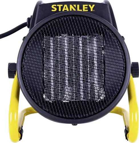 STANLEY SXJH002000E Heizgerät 2000W - Schnelle Wärme für Werkstätten - Robustes Heizgerät mit 2000W für schnelle, zielgerichtete Wärme in Werkstätten und Garagen. Drei Heizstufen und integrierter Thermostat bieten flexible Nutzung. Überhitzungsschutz sorgt für Sicherheit.