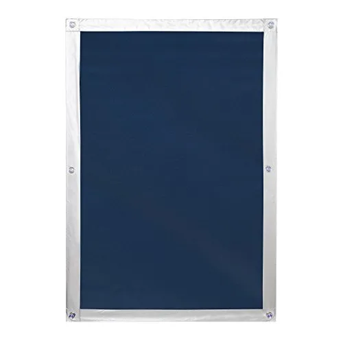 Lichtblick Dachfenster Sonnenschutz Sonnensegel für innen, Haftfix, ohne Bohren, Verdunkelung, mit Saugnäpfen, für bewegliche und feststehende Fenster Blau, 59 cm x 96,9 cm (B x L) für MK06