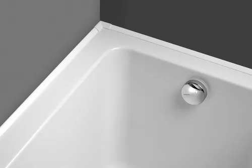 Polysan Abdeckleiste für Badewanne - 1950 mm, 2 St., Weiß 91020 - Sanitärinstallation mit eleganter Abdeckleiste, die Silikonfugen unsichtbar macht und Unebenheiten kaschiert. Perfekt für ein modernes Bad!
