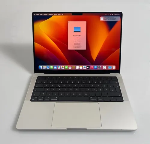 Apple MacBook Pro 14 mit M1 Pro - High-Performance Laptop mit 16GB RAM und 512GB SSD, ideal für kreative Profis und anspruchsvolle Anwendungen.