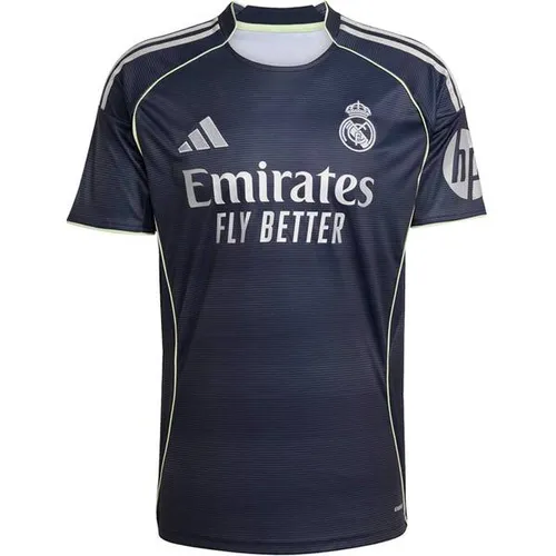 Fußballtrikot ADIDAS PERFORMANCE "REAL A JSY" Herren M blau - Fußball-Fanartikel, feuchtigkeitsregulierendes AEROREADY für optimalen Tragekomfort, inspiriert vom legendären Santiago Bernabéu Stadion.