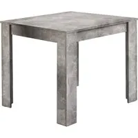 byLIVING Esstisch Nepal (Beton, 80x80cm) - Esstisch in modernem Design, pflegeleichte Oberfläche, feucht abwischbar und resistent gegen Schmutz und Fett – ideal für jeden Essbereich!
