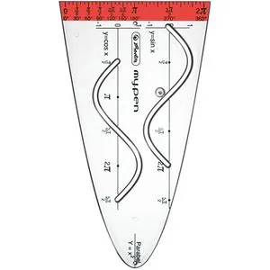 Herlitz Parabel my.pen 11368214 Schablone, mit Sinus und Kosinus, farbig sortiert