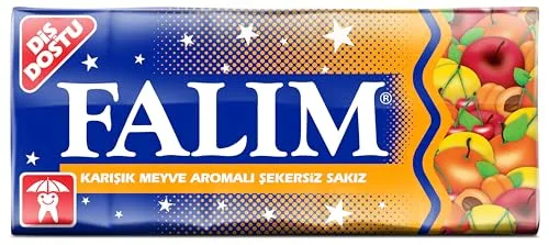 Falim Kaugummi Tutti Frutti ohne Zucker (20 x 5 Stück/140g)