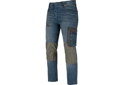 WÜRTH MODYF Arbeitsjeans Janus - Professionelle Arbeitshose Größe 54, Blau, mit langlebigem YKK Reißverschluss und 7 funktionalen Taschen