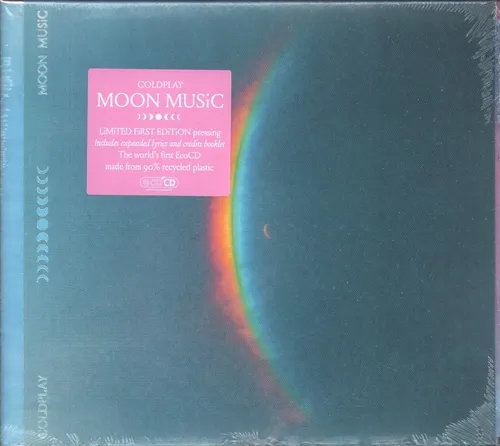 Coldplay Moon Music CD Europe Parlophone 2024 Eco CD, in g'fold sleeve