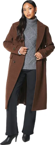 Principles - Trenchcoat Zweireihig für Damen DH7906 (38 DE) (Schokolade)