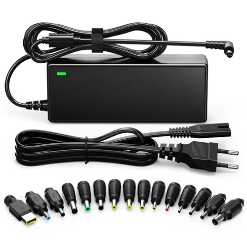 SUNYDEAL 90W Universal Netzteil Laptop Ladekabel Ladegerät für HP Lenovo ASUS Acer Dell Medion Charger 19V 19.5V 20V 4.74A Max AC Adapter mit 15 Stecker Ohne USB C -not for Asus ROG/Tuf Lenovo Legion