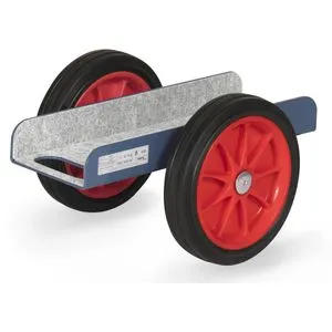 Fetra Plattenwagen 4165 - Robuster Plattenroller mit Gummireifen - Allzweckroller & Transporthunde, ideal für den flexiblen Transport von Platten bis 500 kg Tragkraft, Made in Germany mit schonendem Filzbelag.