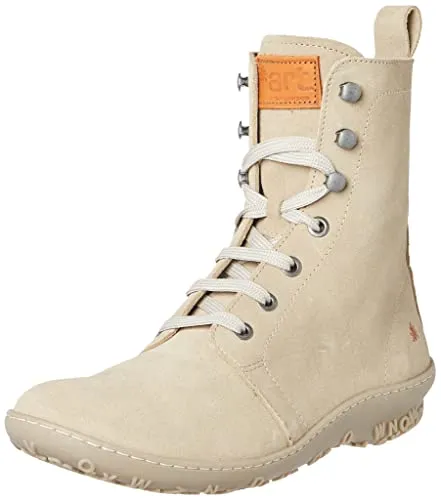 ART 1436 Antibes Mode-Stiefel, Stein, 39 EU - Wanderschuhe - Flache Stiefelette aus Leder mit herausnehmbarer Einlegesohle und verchromtem Innenfutter für optimalen Komfort.