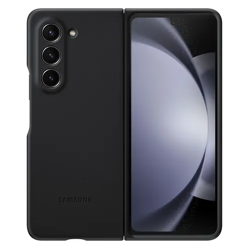 Original Samsung ECO-Leather Case EF-VF946 für Galaxy Z Fold5 - Hochwertige Schutzhülle aus Kunstleder in Schwarz, speziell für das Galaxy Z Fold5 5G entwickelt, bietet optimalen Schutz und elegantes Design.