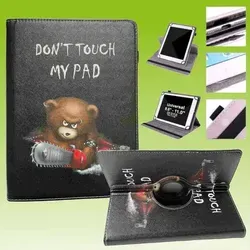 Für Lenovo Tablet Motiv Muster 360 Grad Rotation Tasche Kunst-Leder Hülle Etuis Cover Schutz Case Zubehör