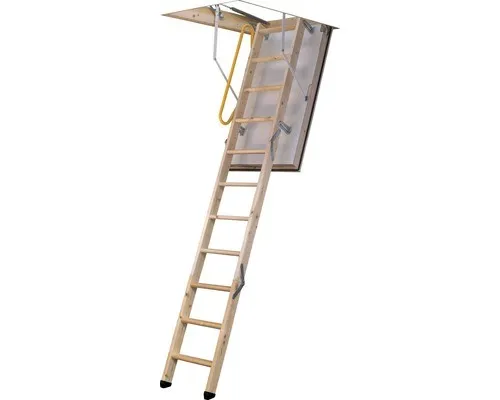 Pertura Dachbodentreppe Alexios 130 x 70 cm - Isolierende Fichte-Dachbodentreppe, ideal für energieeffiziente Zugänge zu Ihrem Dachboden.