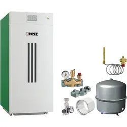 Buderus Herz firestar De Luxe T-Control, B22 Holzvergaser mit Pelletflansch, 30 kW