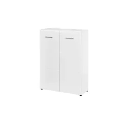 Carryhome Schuhschrank Adana - Aufgeräumte Schuhaufbewahrung in Weiß - Schuhschrank mit 5 verstellbaren Einlegeböden für optimalen Stauraum und modernes Design. Ideal für einen ordentlichen Flur und eine stilvolle Garderobe.