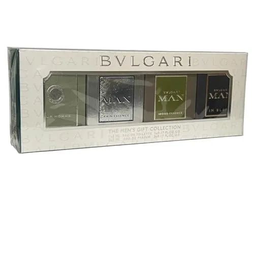BVLGARI Duft-Set Miniatures For Him - Duft-Sets mit 4 hochwertigen 5ml Parfums, ideal für den modernen Mann, der Vielfalt schätzt und immer frisch duften möchte.