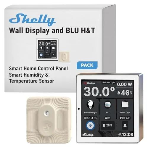 Wall Display White + BLU H T Ivory - WiFi Touch Screen, minimalistisches Design und anpassbare Benutzeroberfläche für Ihr Zuhause oder Büro