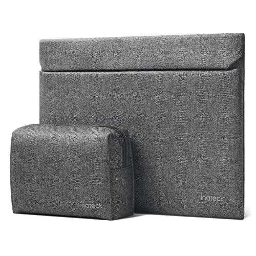 Inateck Ohne Magnet oder Reißverschluss Tasche Hülle Kompatibel mit 14 MacBook Pro M4 2024/M2 2023/M1 2021, 13 MacBook Pro Late 2012-Mid 2015