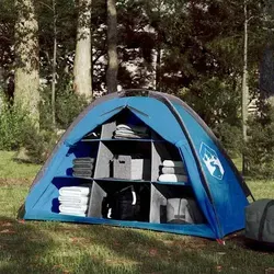 vidaXL Lagerzelt 9 Fächer - Tragbares Outdoor Zelt mit viel Stauraum - Zelte für Camping mit 9 Fächern, wasserdicht und winddicht, ideal für Ordnung und Stauraum im Freien. Einfacher Auf- und Abbau dank flexibler Stangen.