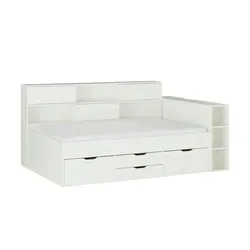 Mia & Mo Bettkombination Norah - Weiß, 153 cm Breite, 111 cm Höhe - Die Mia & Mo Bettkombination Norah in Weiß überzeugt durch hochwertige Materialien und modernes Design. Ideal für stilvolle Schlafzimmer. Jetzt 10€ Willkommens-Gutschein sichern!