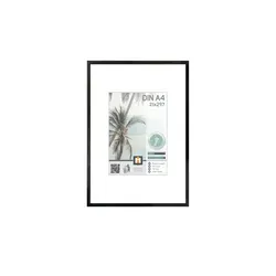Kunststoffrahmen  Kyoto , schwarz , Kunststoff , Maße (cm): B: 22 H: 31 T: 1.8