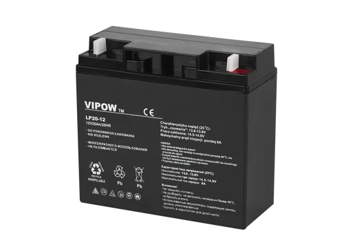 Vipow Blei Akku 12V 20Ah - Wartungsfreier Industrieakku - Motorradbatterien, wartungsfreier 12V 20Ah Akku für zuverlässige Energieversorgung in Industrieanwendungen.