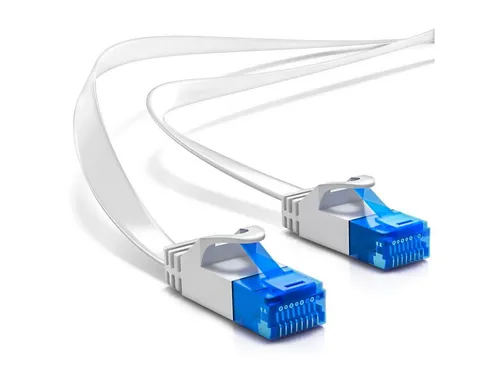 deleyCON deleyCON 7,5m CAT6 flaches Patchkabel Flachkabel Netzwerkkabel LAN LAN-Kabel