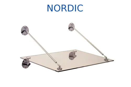 Glasvordach Nordic Türdach 10mm Sicherheitsglas VSG Tür Vordach Glas Überdach