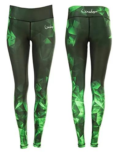 Leggings WINSHAPE "AEL102-Brilliant" - Damen, Gr. XS, Smaragd - Stoffhosen mit leichtem Kompressionseffekt für eine figurformende Passform und hohen Tragekomfort beim Training. Ideal für aktive Frauen, die stilvoll und funktional zugleich sein möchten.