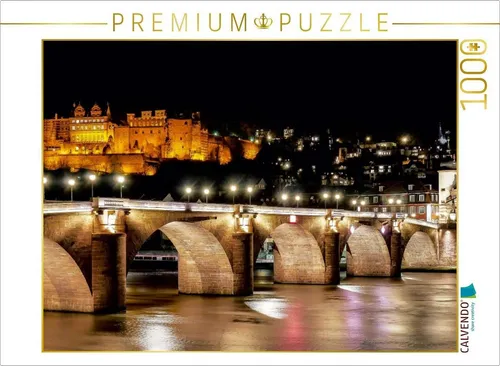 CALVENDO Puzzle CALVENDO Puzzle Heidelberg - Schloss und Alte Brücke 1000 Teile Lege-Größe 64 x 48 cm Foto-Puzzle Bild von Thomas Seethaler, 1000 Puzzleteile