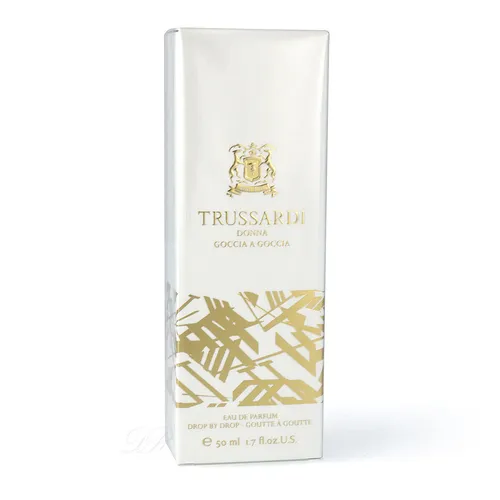 Trussardi EDP Donna Goccia a Goccia 50 ml - Damenduft mit eleganten, blumigen Noten von Bergamotte, Jasmin und Sandelholz. Langanhaltend und ideal für selbstbewusste Frauen, die ihren persönlichen Stil unterstreichen möchten.