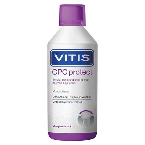 Vitis Cpc protect Mundspülung Mundwasser 500 ml
