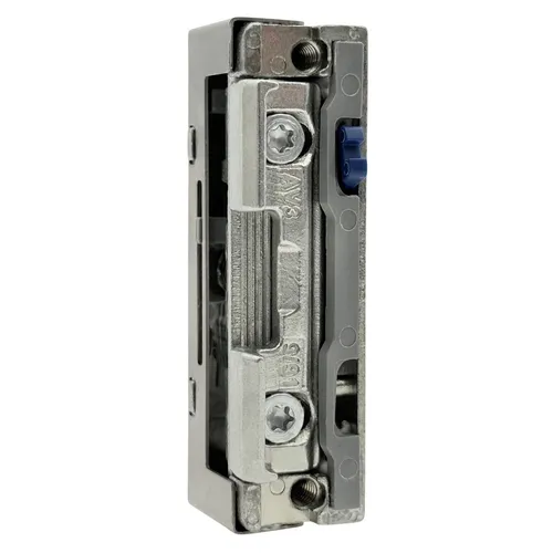 Winkhaus Tagesfalle 9/91 TAFA FA, rechts - Türöffner für einflügelige und zweiflügelige Türen, aus robustem Stahl mit mattchrom Finish, ideal für Haustüren aus Holz, Aluminium oder Kunststoff.