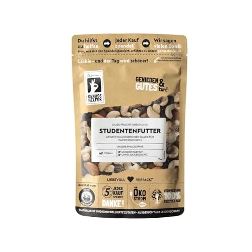 Bremer Gewürzhandel Studentenfutter, leckere Nussmischung mit Früchten, ungeschwefelt & ohne Zuckerzusatz, idealer Snack für zwischendurch, 3 x 200g