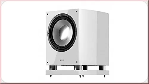 Canton Vento SUB 850 R 500 W weiß – Subwoofer/Subwoofer (500 W, 18–200 Hz, 50–200 Hz, 30,5 cm (12 Zoll), Weiß, 38 cm