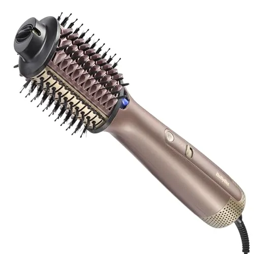 BABYLISS AS95E Warmluftbürste - Lockenstäbe mit 2-in-1 Funktion: Warmluftbürste für feuchtes und trockenes Haar, Anti-Frizz Technologie für seidigen Glanz und individuelles Styling.